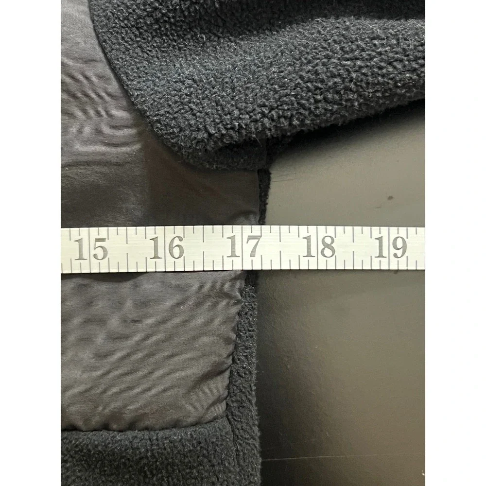 The North Face Denali Fleece Jacket Boys Small 7/8 Black Full Zip Coat NF0A34VJ